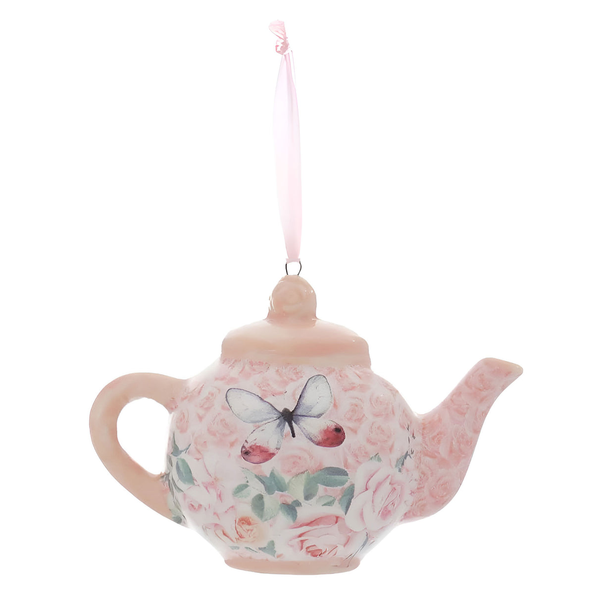 Floral Teatime Teapot Ornaments - 2.5"- 3.5"