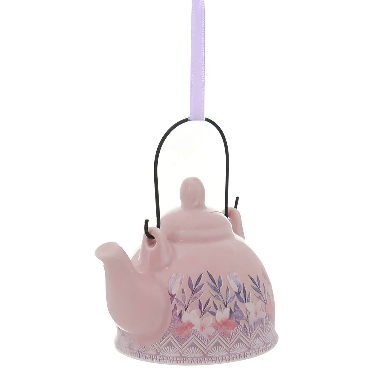 Floral Teatime Teapot Ornaments - 2.5"- 3.5"