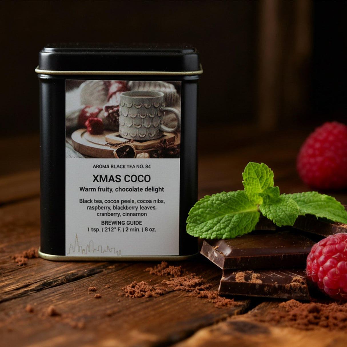 FREE 100g Xmas Coco Tea Tin - DECEMBER SPECIAL