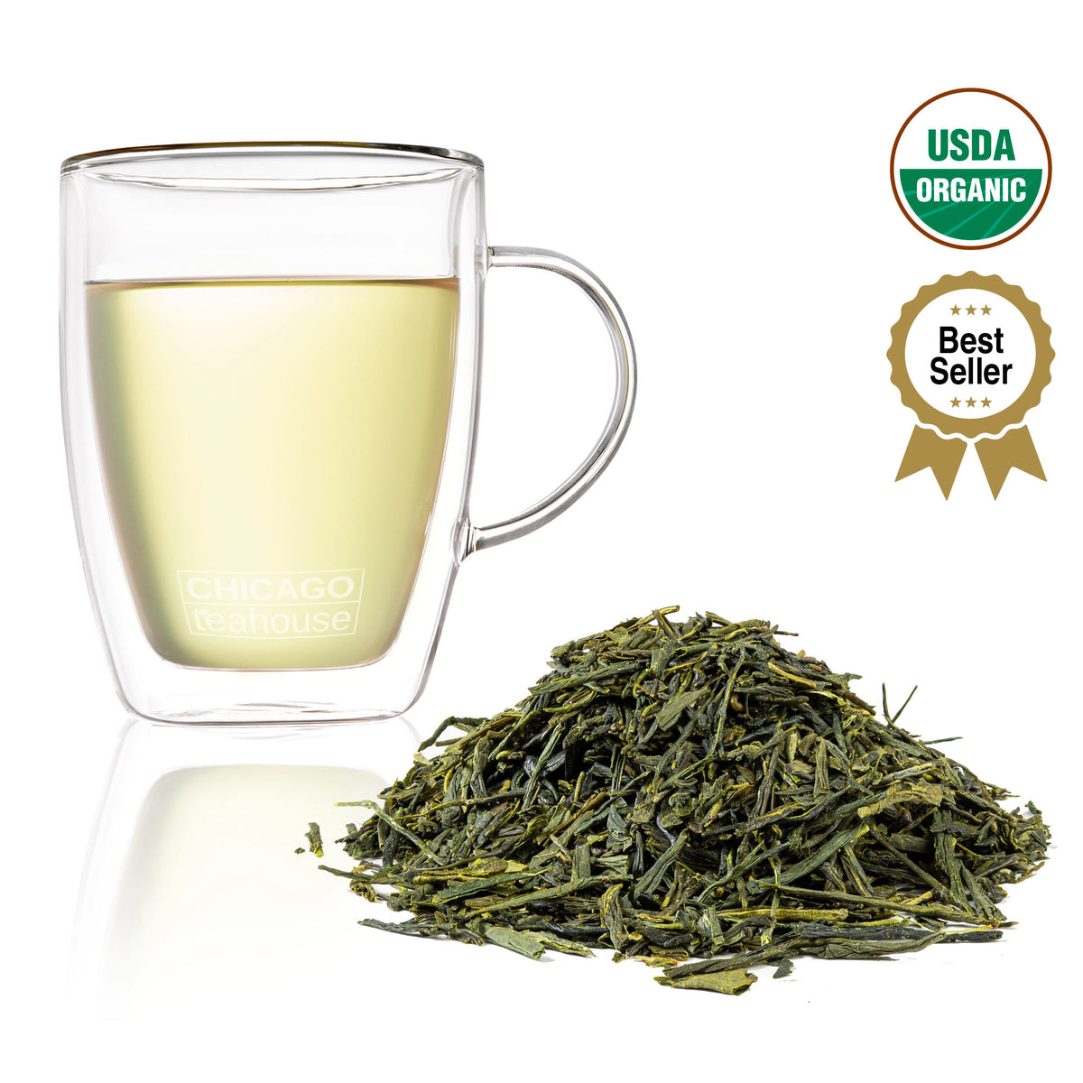 Japan Sencha | Organic Green Loose Leaf Tea | Chicago Teahouse