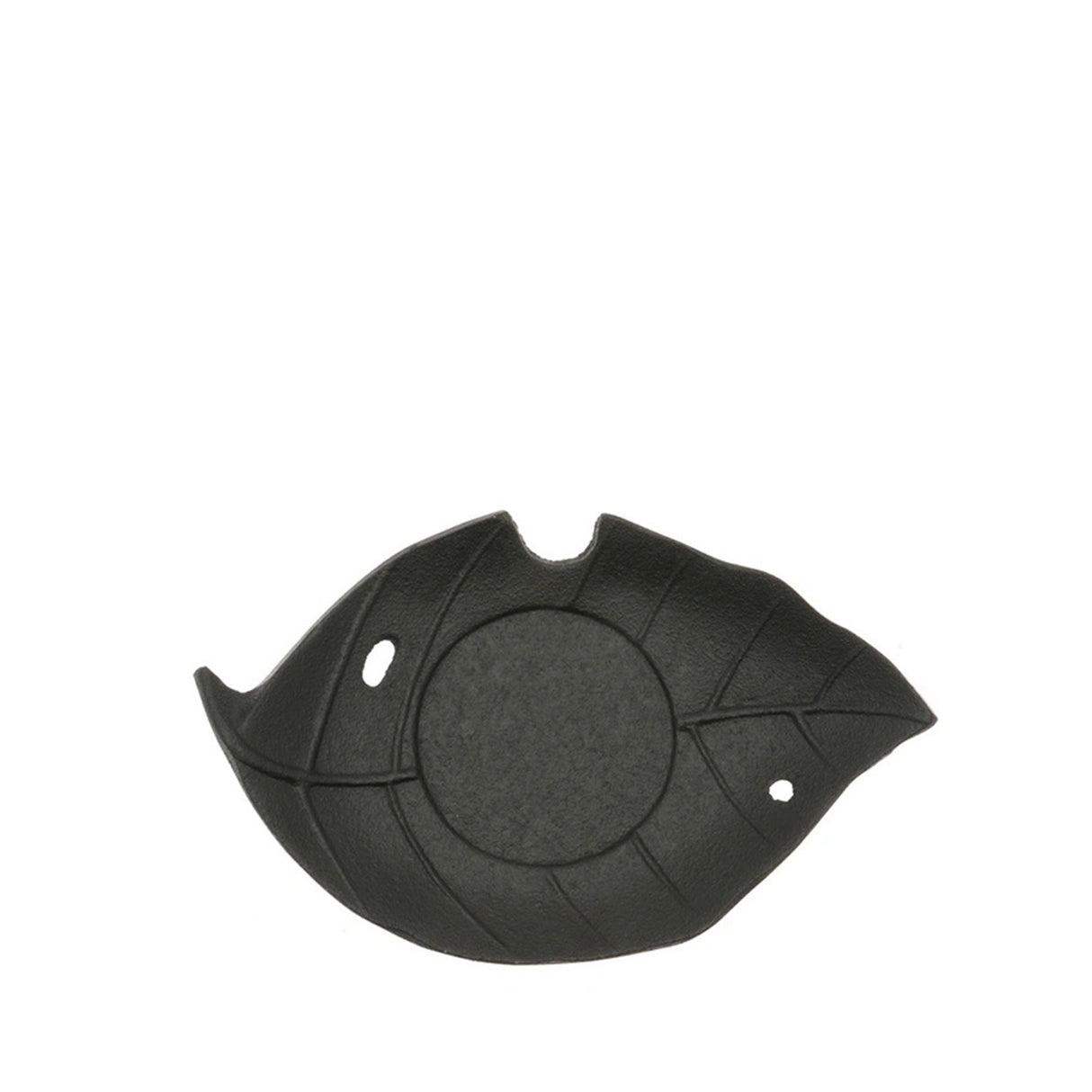 Cast Iron Leaf Coaster Black