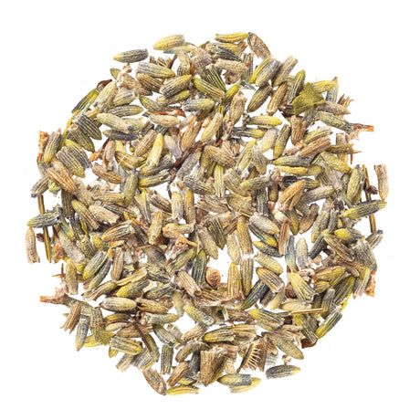 Pile of dried dried lavender flowers