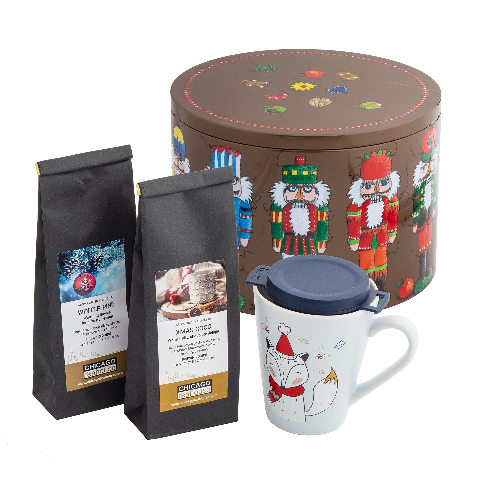 Holiday Reindeer Mug Set, Teaware