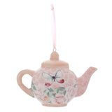 Floral Teatime Teapot Ornaments - 2.5"- 3.5"