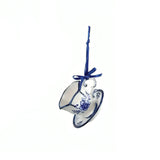 Delft Blue Cup with Saucer Ornaments - 2"