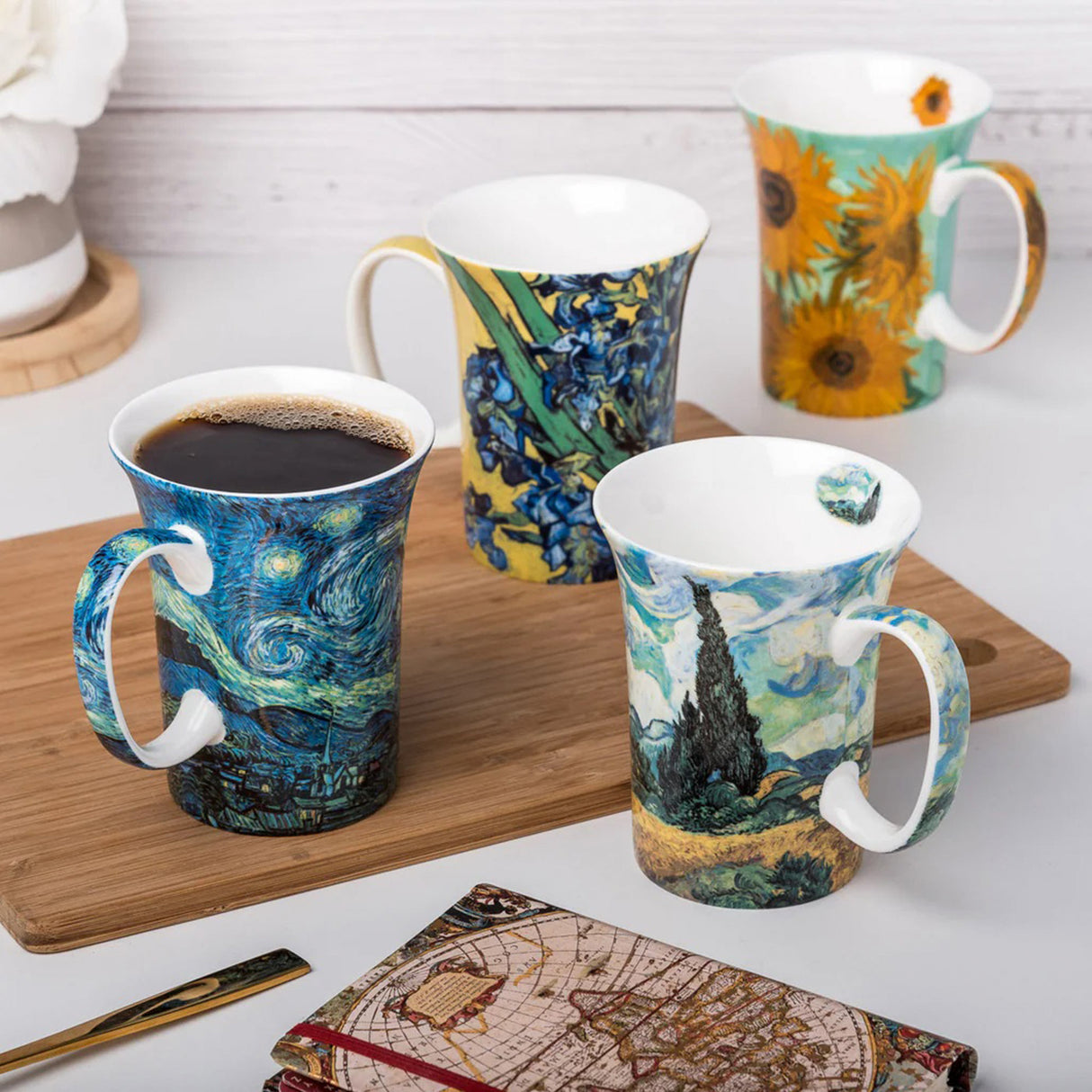 Van Gogh Tea Mugs - Set of 4