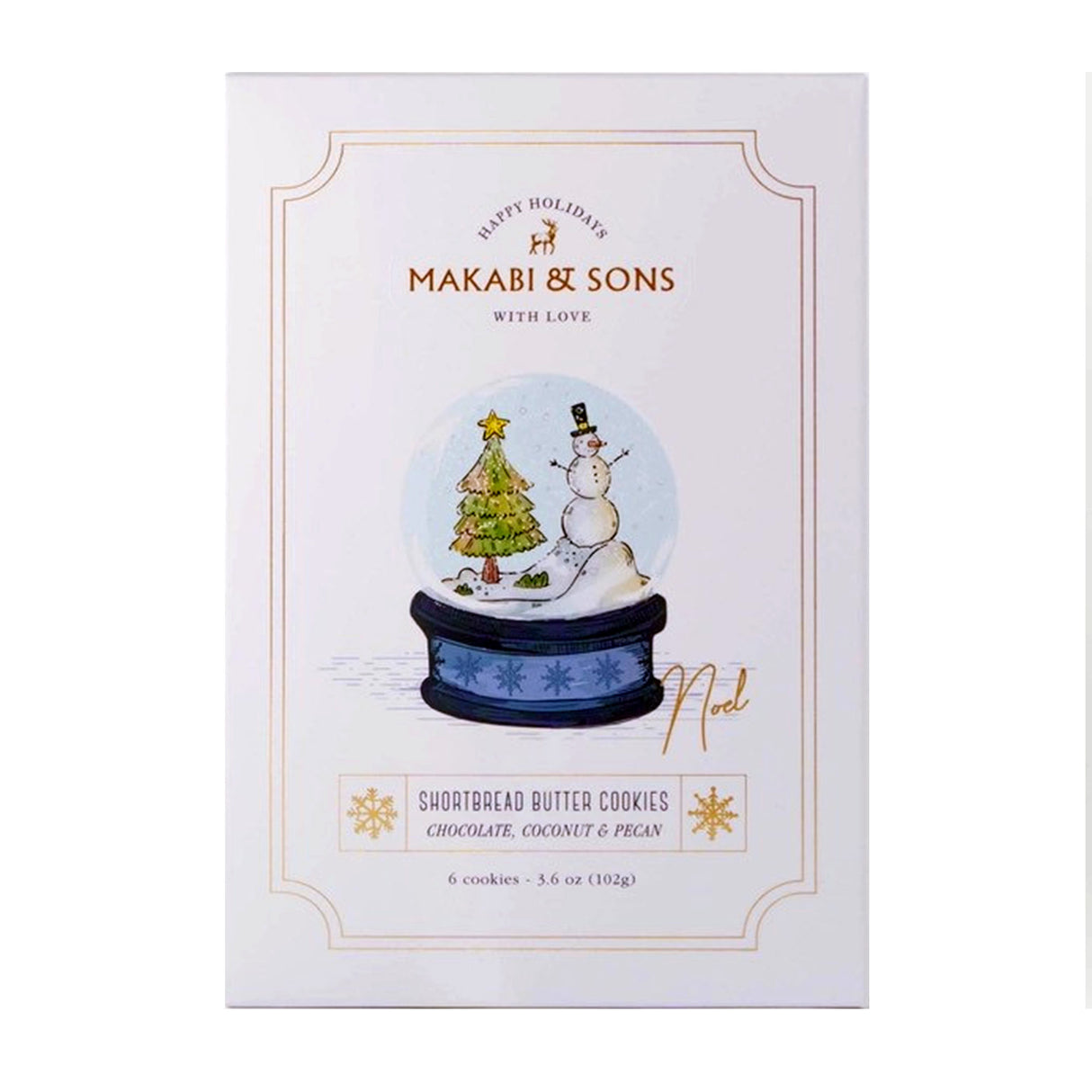 Noel - Holiday Chocolate, Coconut & Pecan Shortbread Cookies