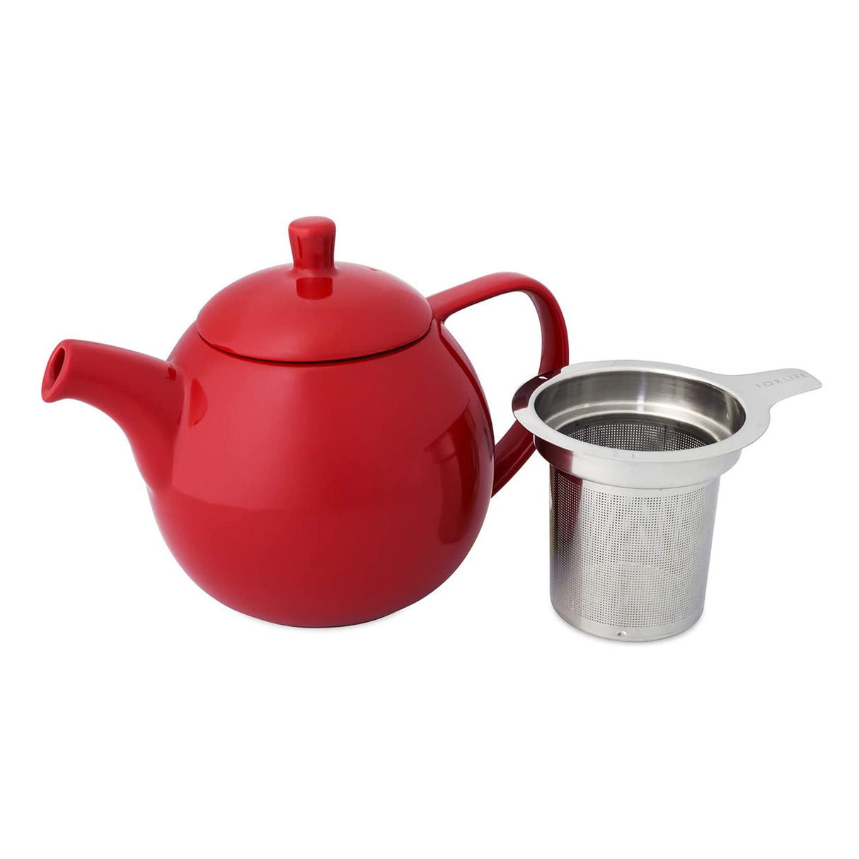 FORLIFE Curve Teapot with Infuser, 45-Ounces