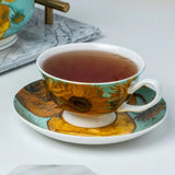 Van Gogh "Sunflowers" Teacup & Saucer