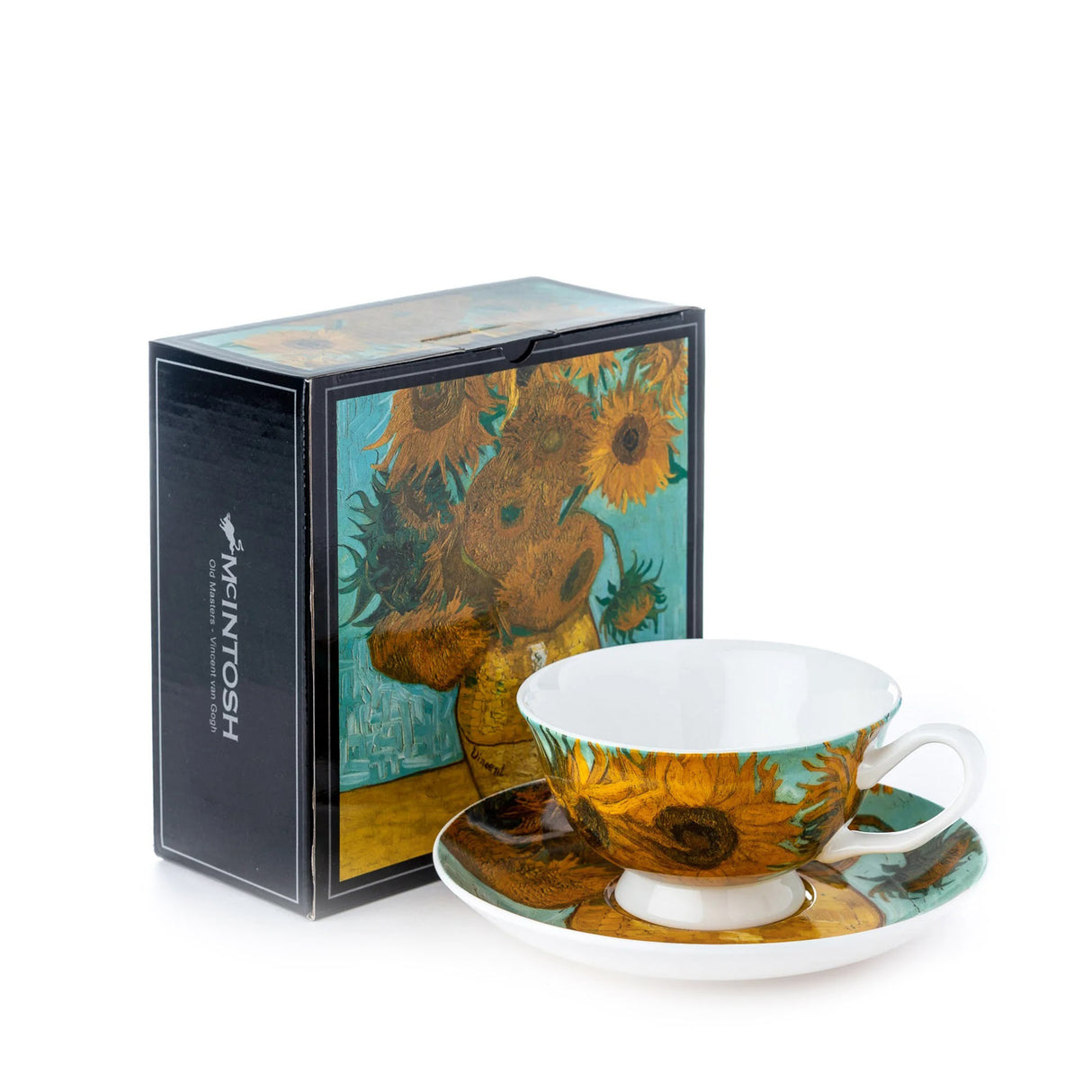 Van Gogh "Sunflowers" Teacup & Saucer