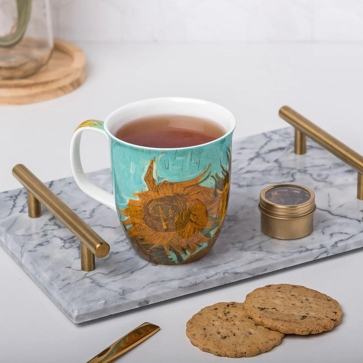 Van Gogh "Sunflowers" Tea Mug - 12.17 oz