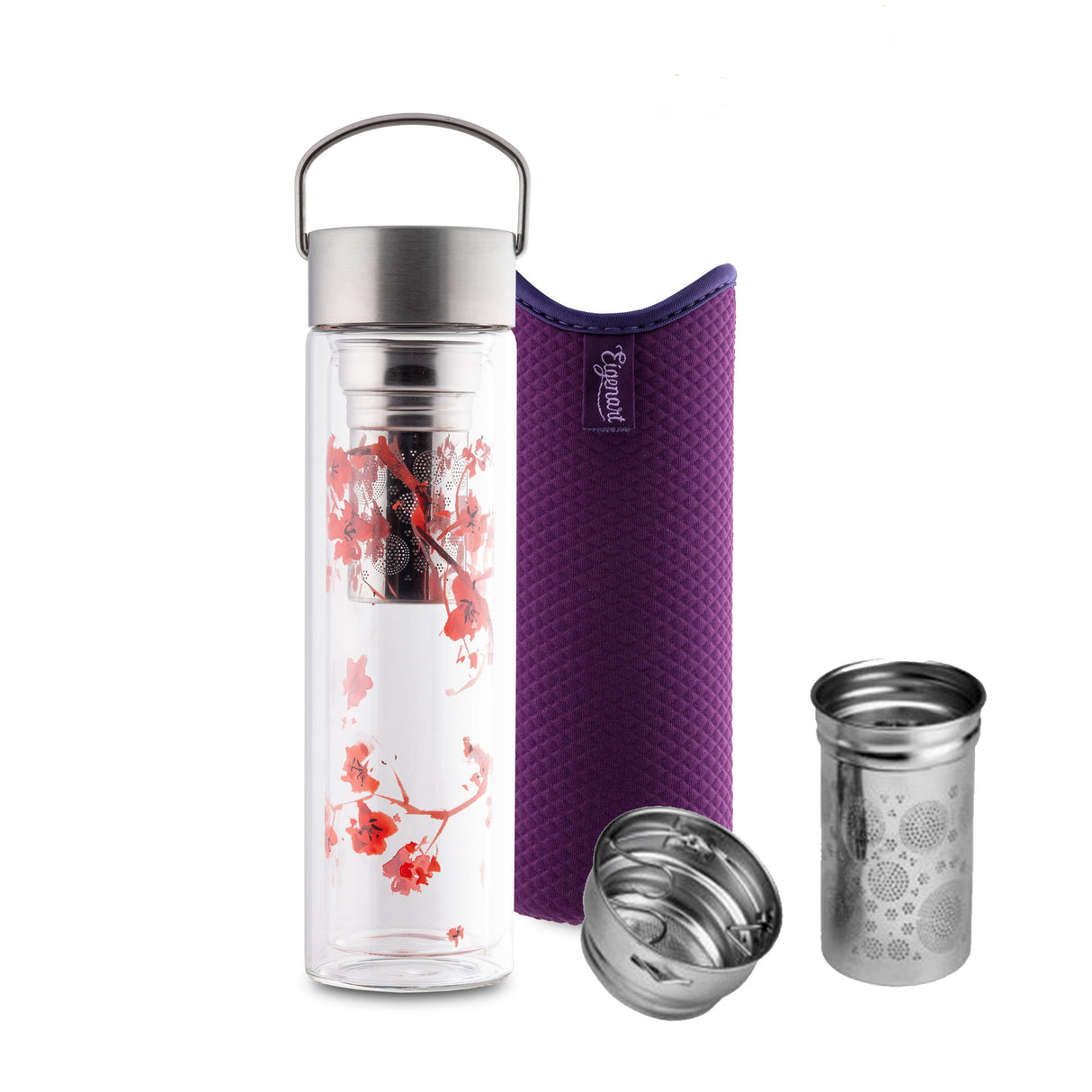 Glass Tumbler with Infuser - 12-Ounces